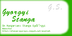 gyorgyi stanga business card